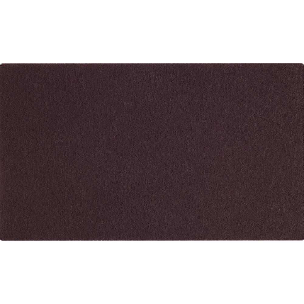 Scotch-Brite Surface Preparation Pads - 10/Carton - Rectangle - 14" Width x 0.40" Thickness - Scrubbing, Stripping - Concrete, Granite, Marble, Vinyl, Wood, Terrazzo, Stone Floor - 175 rpm to 600 rpm . Picture 1