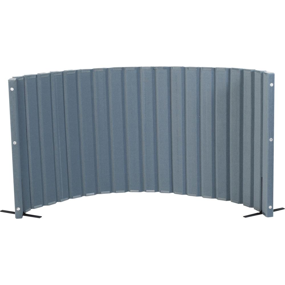 Angeles Quiet Divider with Sound Sponge 48" x 10? Wall - Slate Blue - 10 ft Width x 48" Height x 2" Depth - Slate Blue - 1 Each. Picture 1