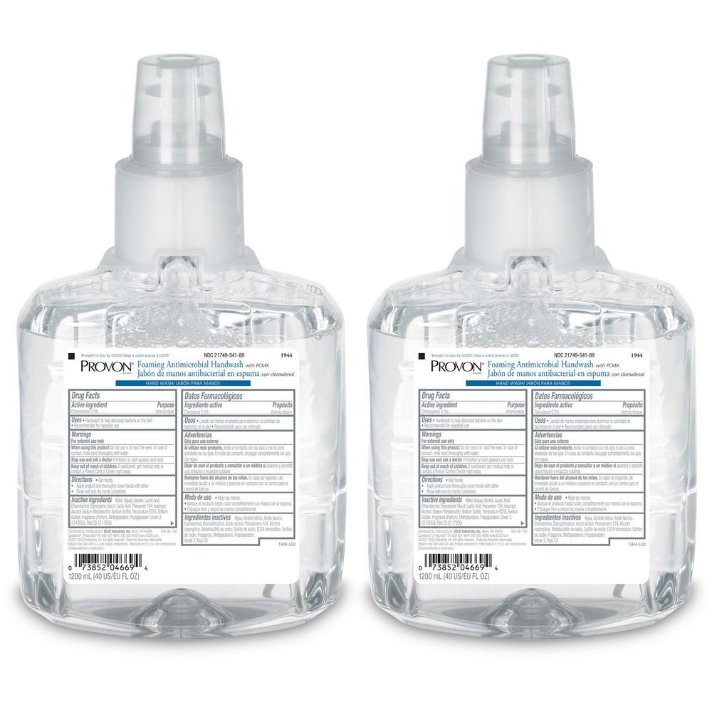 Provon LTX-12 Foaming Antibacterial Handwash - Floral ScentFor - 40.6 fl oz (1200 mL) - Pump Bottle Dispenser - Bacteria Remover, Kill Germs - Hand - Antibacterial - Blue - Triclosan-free, Pleasant Sc. Picture 1