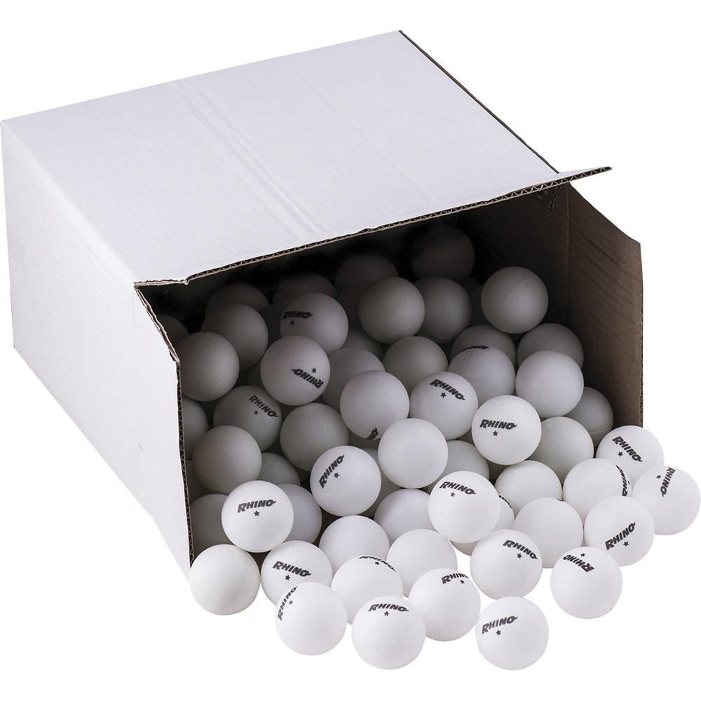 Champion Sports 1sTAR Table Tennis Balls Bulk Pack - 1.57" - White - 144 / Pack. Picture 1