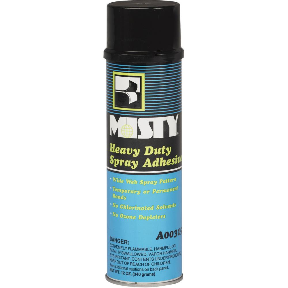 MISTY Heavy-duty Spray Adhesive - 19 fl oz - 12 / Carton - Floral. Picture 1