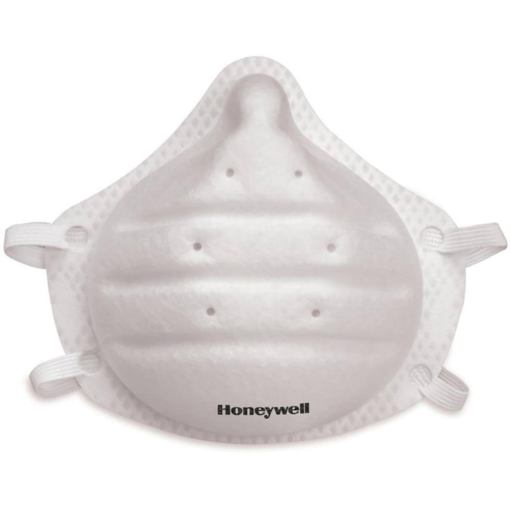 Honeywell Molded Cup N95 Respirator Mask - Recommended for: Face, Grinding, Sanding, Woodworking, Masonry, Drywall, Home, Sweeping, Yardwork - One Size Size - Particulate, Airborne Particle, Saw Dust,. Picture 1