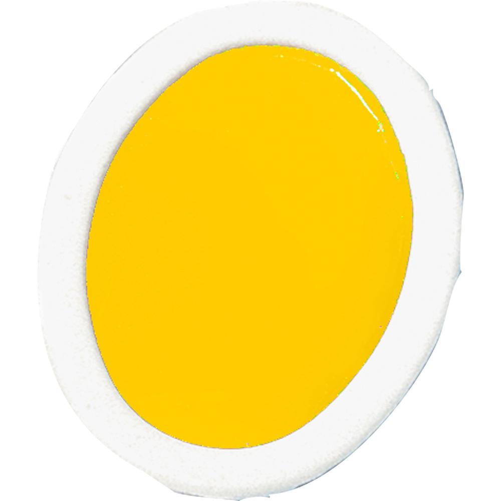 Prang Oval-Pan Watercolors Refill - 1 Dozen - Yellow. The main picture.