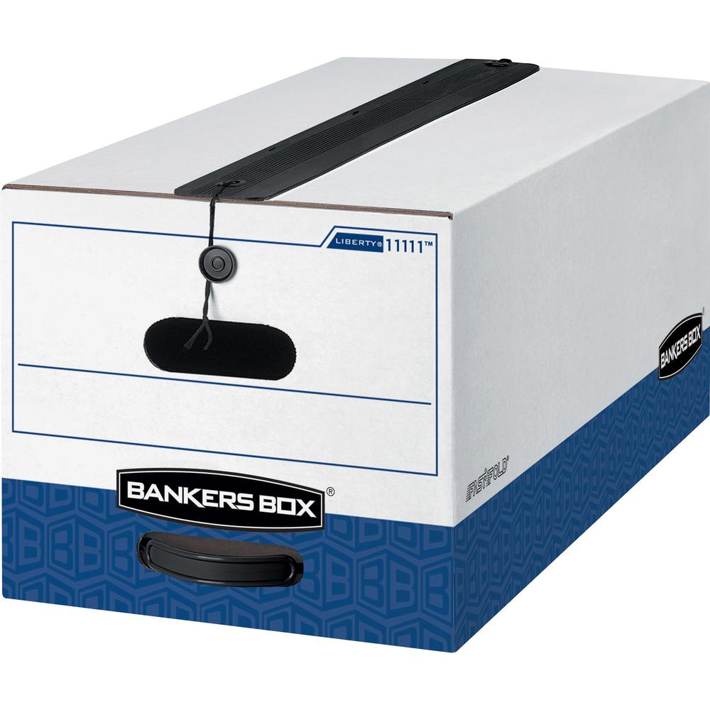 Bankers Box Liberty Plus Heavy-duty Letter File Box - Internal Dimensions: 12" Width x 24" Depth x 10" Height - External Dimensions: 12.3" Width x 24.1" Depth x 10.8" Height - Media Size Supported: Le. Picture 1