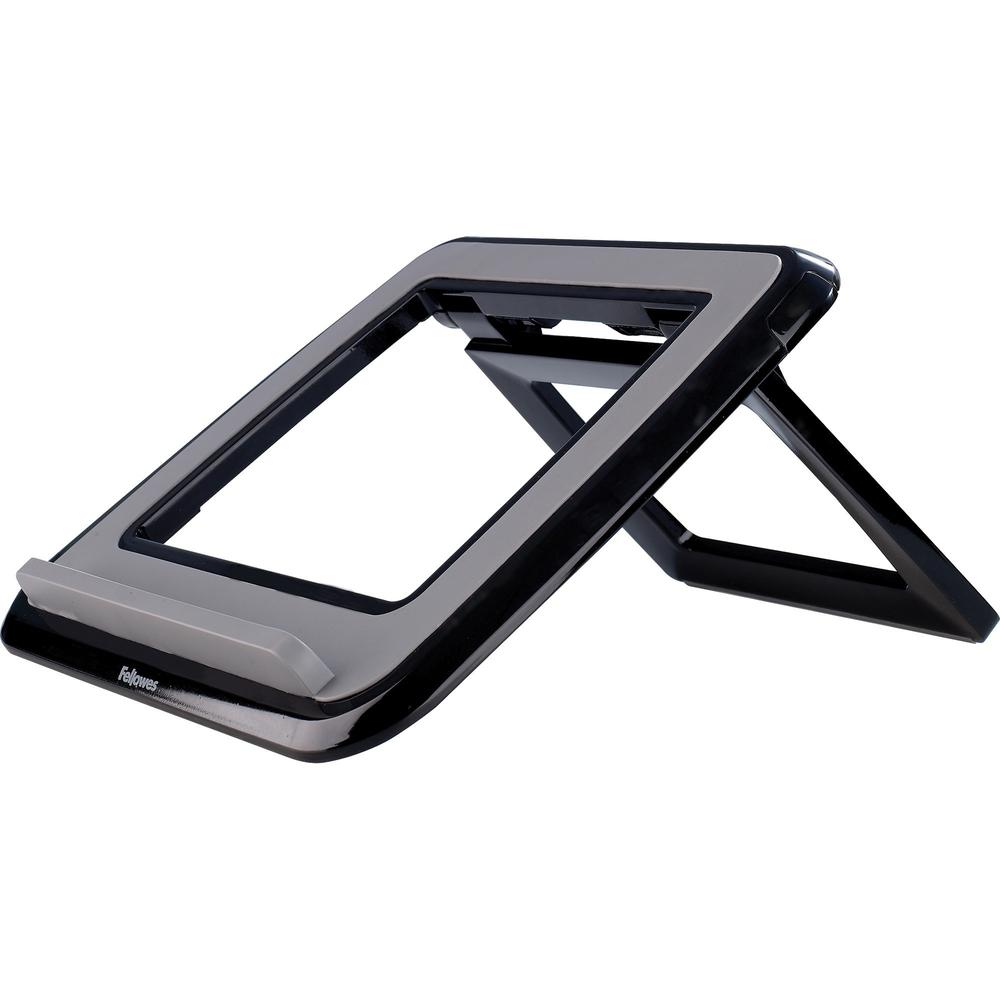 Fellowes I-Spire Series Laptop Quick Lift -Black - 1.6" x 12.6" x 11.3" x - ABS Plastic - 1 Each - Black. Picture 1
