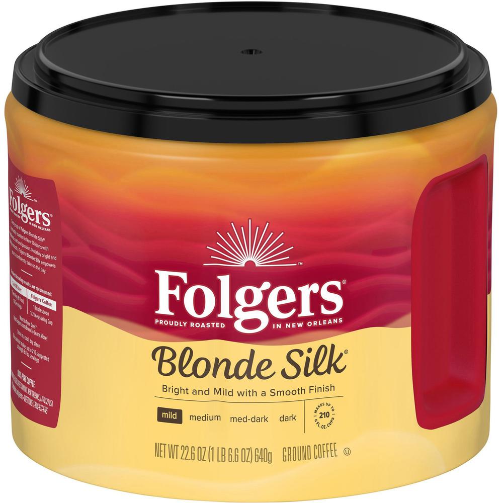 Folgers&reg; Ground Blond Silk Coffee - Light/Mild - 22.6 oz - 1 Each. Picture 1