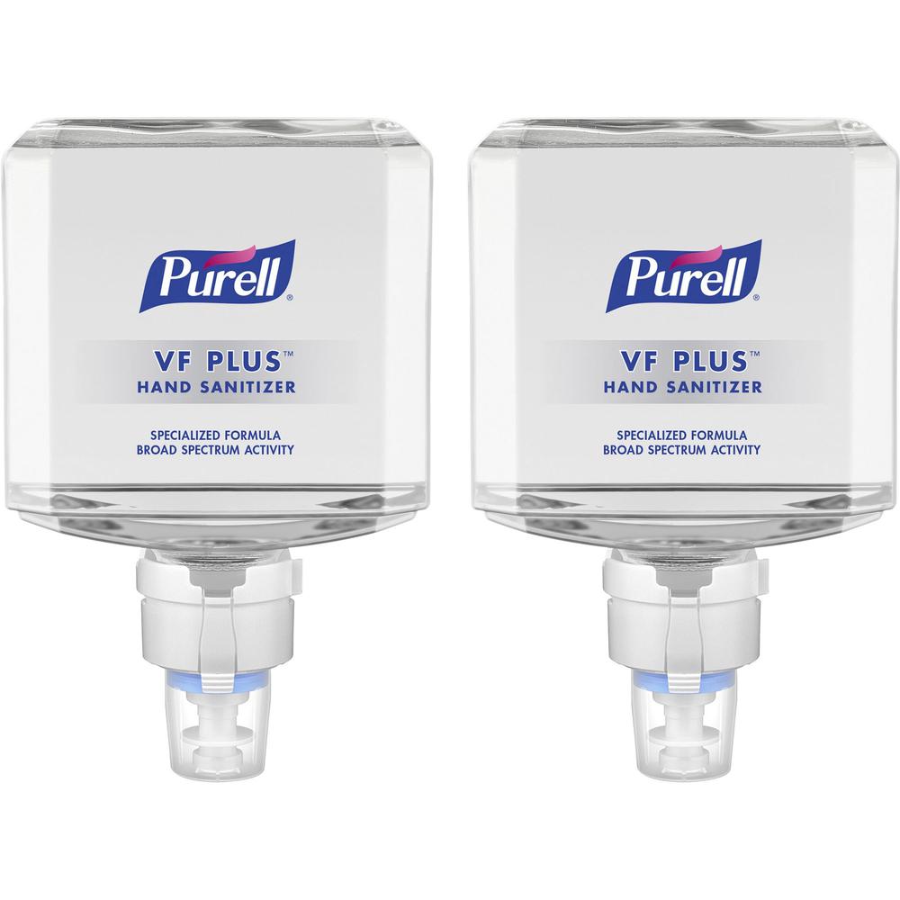 PURELL&reg; VF PLUS Hand Sanitizer Gel Refill - 40.6 fl oz (1200 mL) - Kill Germs, Bacteria Remover - Restaurant, Cruise Ship, Hand - Quick Drying, Fragrance-free, Dye-free, Hygienic - 2 / Carton. Picture 1