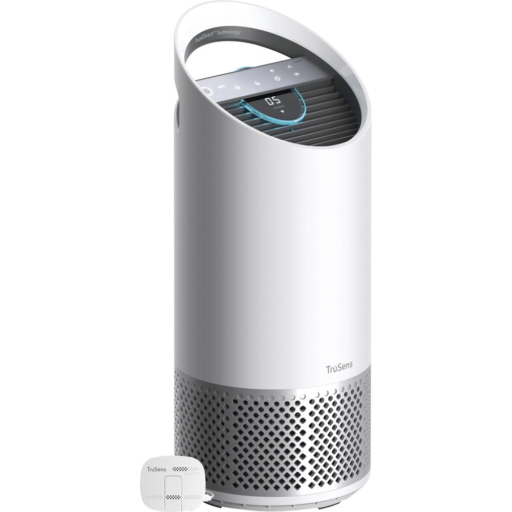TruSens Air Purifiers with Air Quality Monitor - HEPA, Ultraviolet - 375 Sq. ft. - White. Picture 1