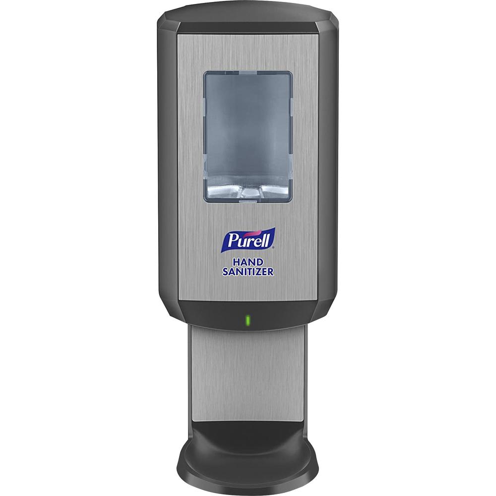 PURELL&reg; CS8 Hand Sanitizer Dispenser - Automatic - 1.27 quart Capacity - Wall Mountable, Refillable, Site Window, Touch-free - Graphite - 1 / Carton. Picture 1