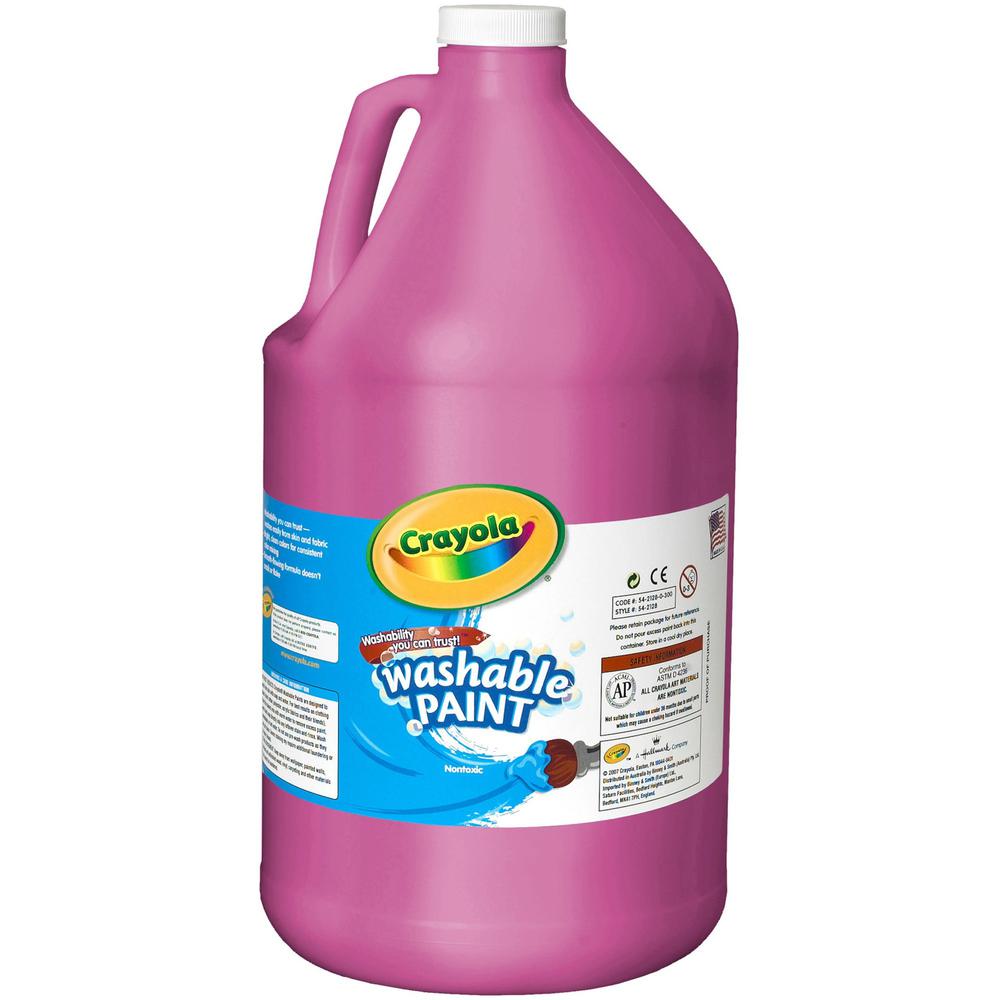 Crayola Gallon Size Washable Paint - 1 gal - 1 Each - Red. Picture 1