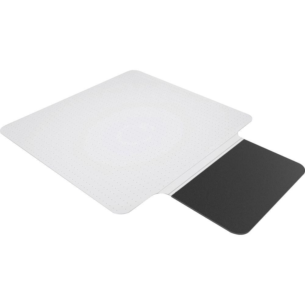 ES ROBBINS Sit or Stand Mat with Lip - Hard Floor36" Width - Lip Size 18" Length x 20" Width - Rectangle - Vinyl, Foam - Clear. Picture 1