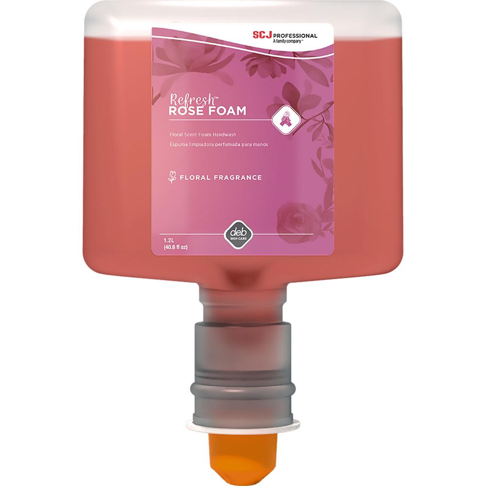 SC Johnson TF Refill Refresh Rose Foam Handwash - Rose ScentFor - 40.6 fl oz (1200 mL) - Cartridge Dispenser - Dirt Remover, Kill Germs - Skin, Washroom, Hand - Moisturizing - Pink - Anti-irritant - 3. Picture 1