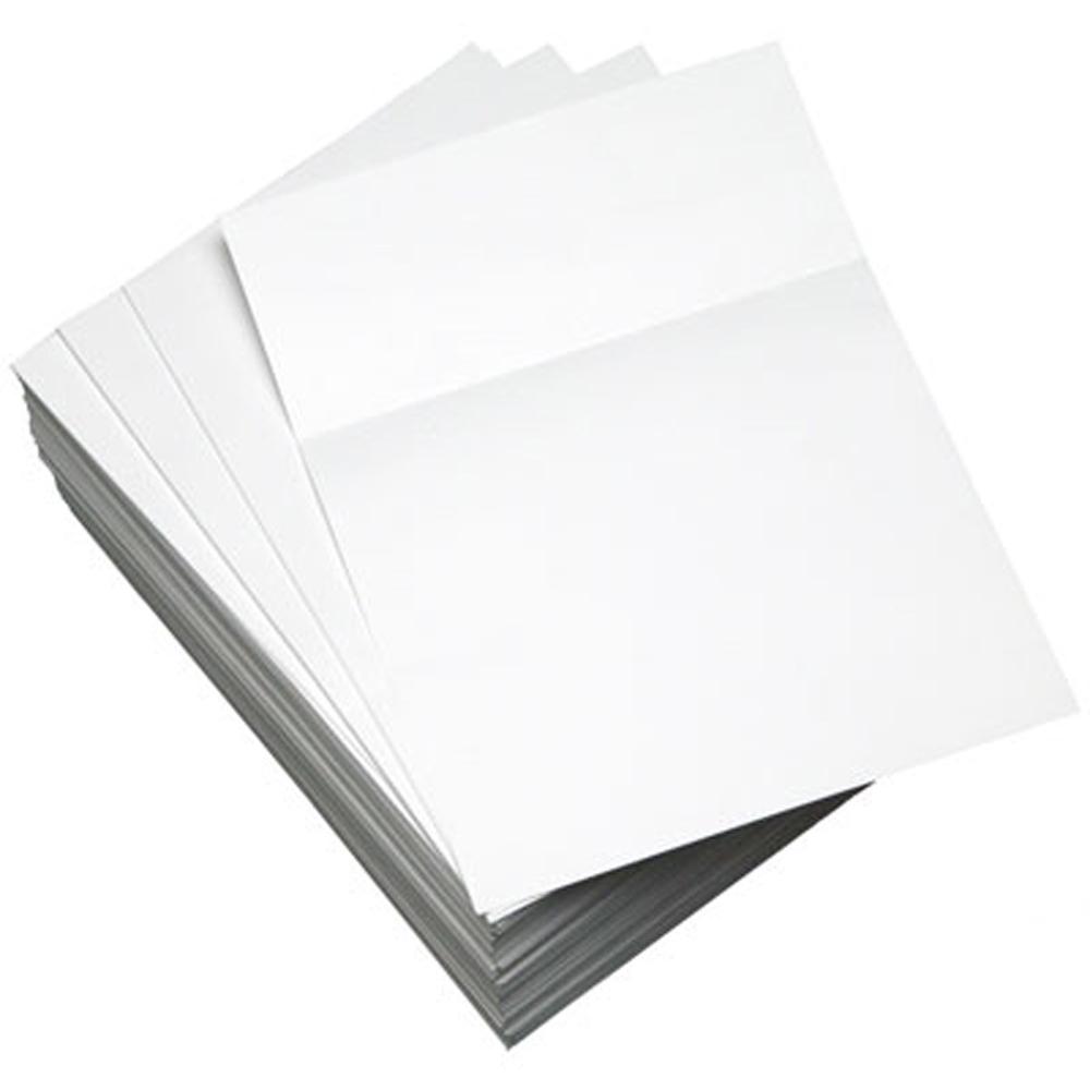 Lettermark Punched & Perforated Papers with Perforations 3-1/2" from the Bottom - White - 92 Brightness - Letter - 8 1/2" x 11" - 24 lb Basis Weight - 90 g/m&#178; Grammage - 2500 / Carton - 2500 Shee. Picture 1