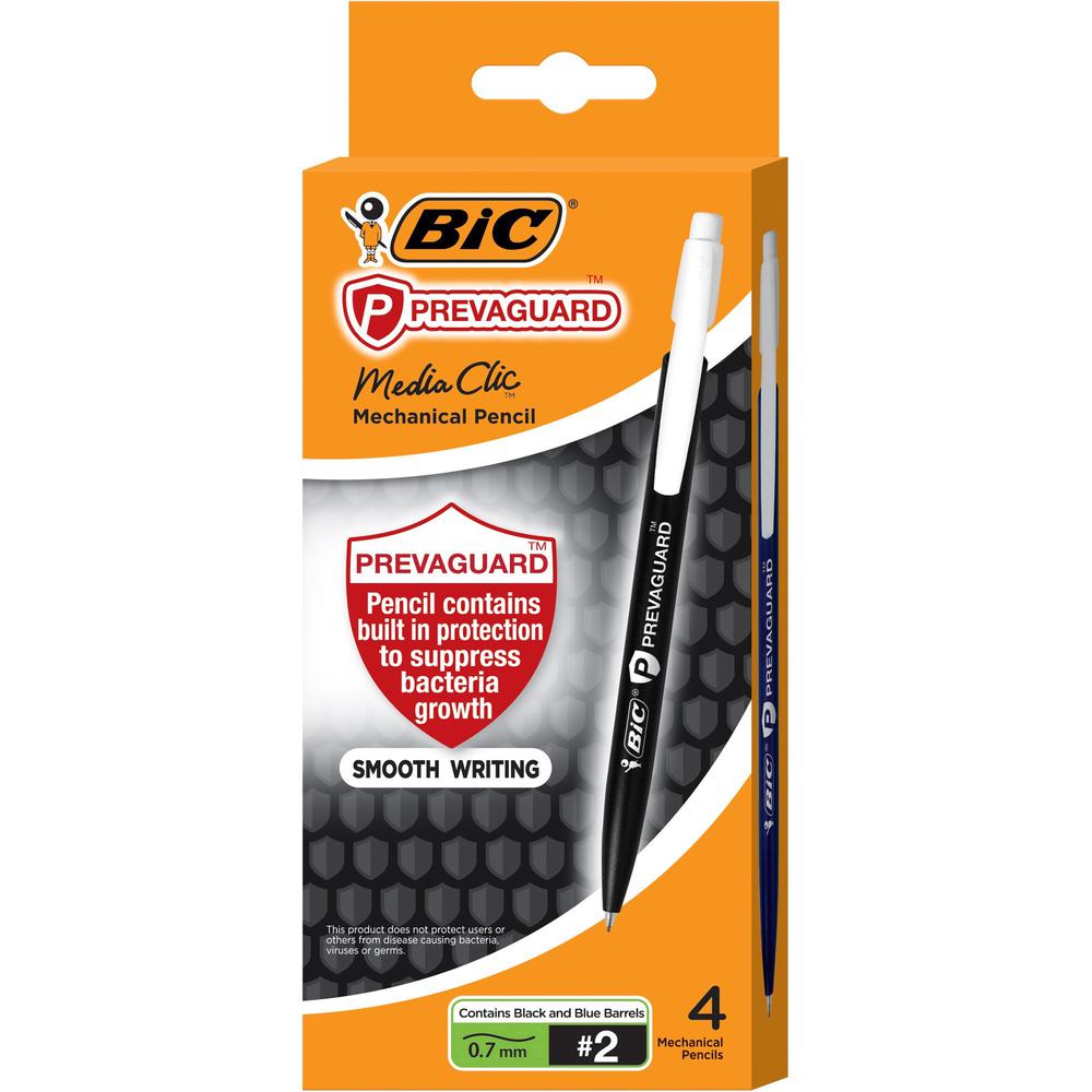 BIC Antimicrobial Mechanical Pencils - 0.7 mm Lead Diameter - Multi Lead - 4 / Pack. Picture 1