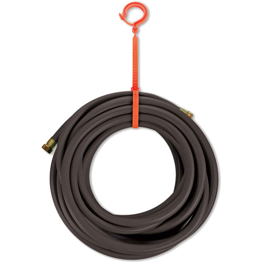 Squids 3540 Large Locking Hook - 44 lb (19.96 kg) Capacity - 27.3" Length - for Tie, Cable, Cord, Pipe, Hose - Nylon - Orange - 6 / Carton. Picture 1