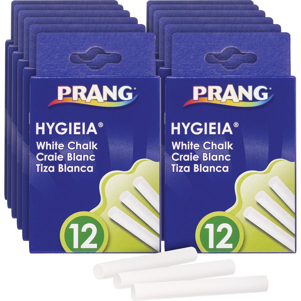 Prang Nontoxic Chalk Sticks - 3.3" Length - White - 24 / Carton - 12 Per Box. Picture 1