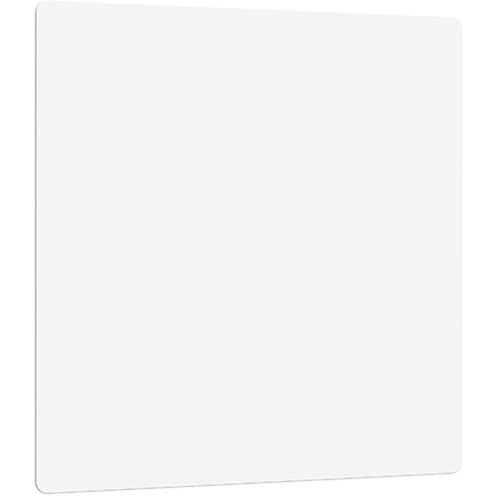 Lorell DIY Frameless Magnetic Glass Board - 36" (3 ft) Width x 36" (3 ft) Height - White Glass Surface - Aluminum Frame - Rectangle - Magnetic - 1 Each. Picture 1