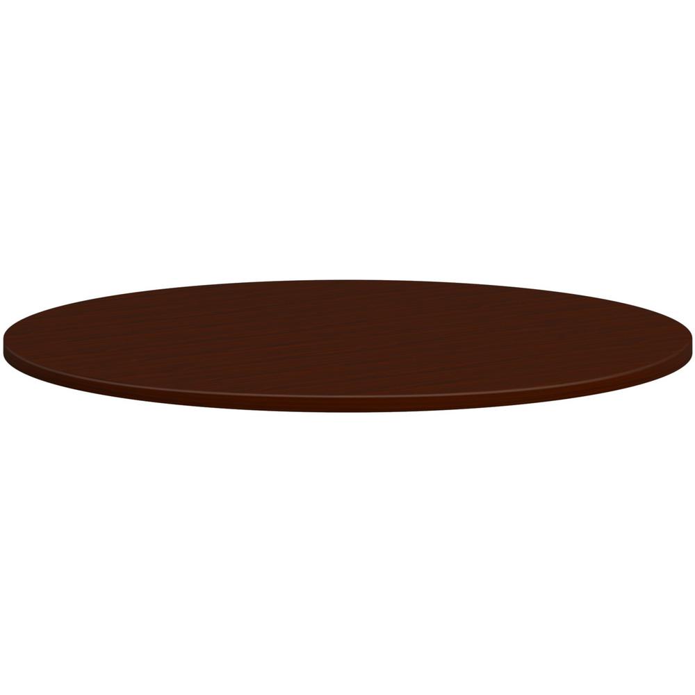 HON Mod HLPLTBL48RND Conference Table Top - 48" - Finish: Traditional Mahogany. Picture 1
