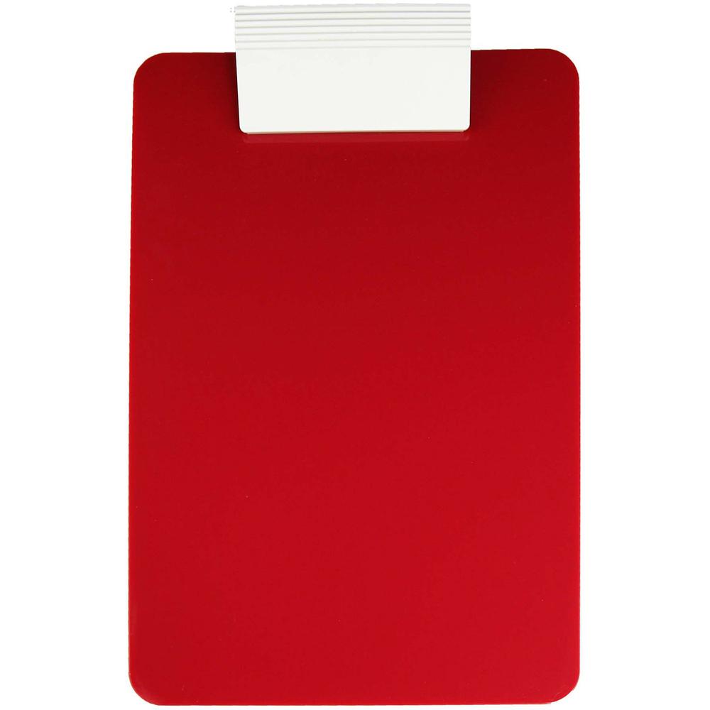 Saunders Antimicrobial Clipboard - 8 1/2" x 11" - Red, White - 1 Each. Picture 1