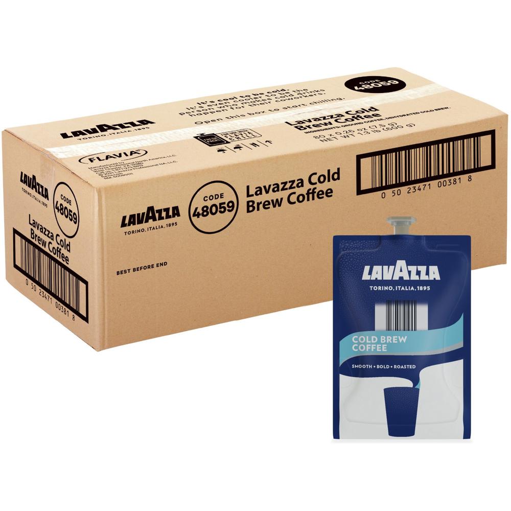 Lavazza Freshpack Cold Brew Coffee - Compatible with Flavia Creation 300 with Chill Refresh Module, Flavia Creation 600 with Chill Module - 80 / Carton. Picture 1