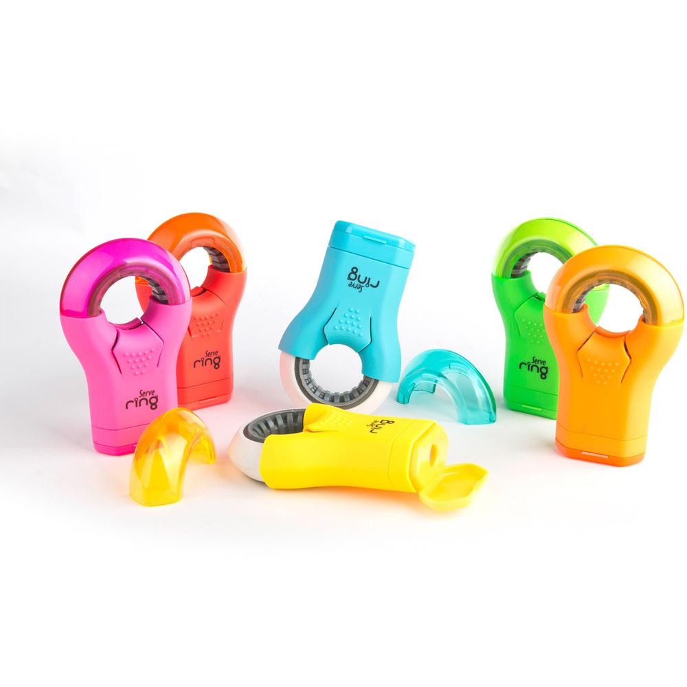 So-Mine Serve Ring Eraser & Sharpener - Plastic - Multicolor - 1 Each. Picture 1