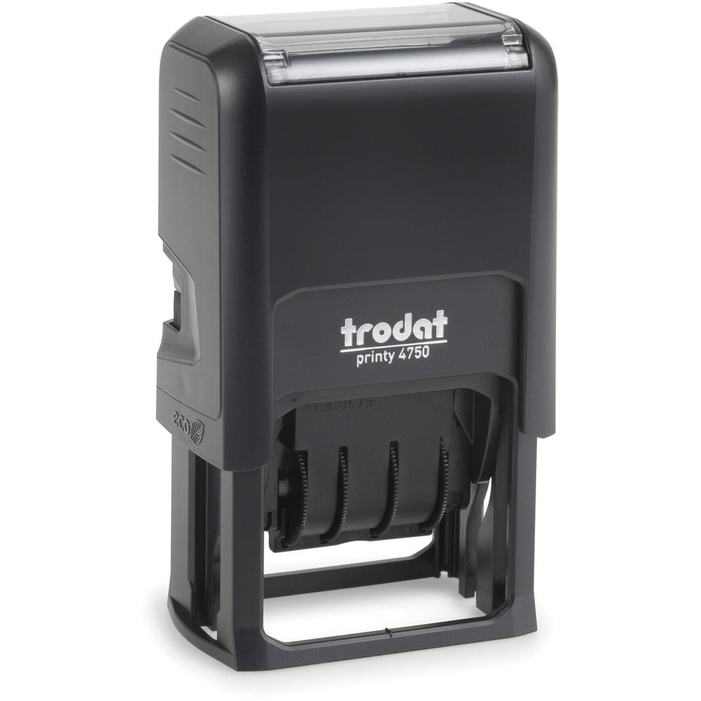 Printy 5-in-1 Date Stamp - Date Stamp - "ENTERED, FAXED, PAID, RECEIVED" - 10000 Impression(s) - Red, Blue - Recycled - 1. Picture 1