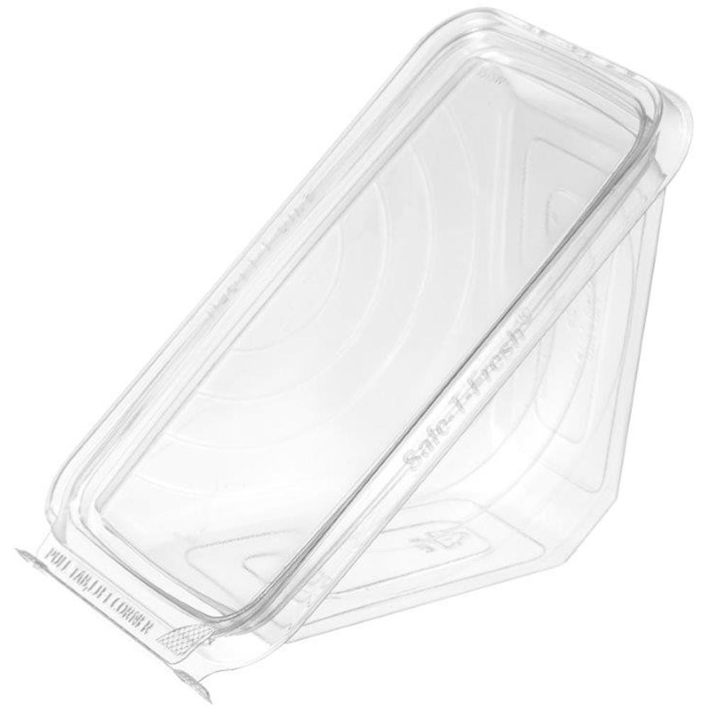 SEPG Safe-T-Fresh Sandwich Wedges - Storing, Sandwich, Cake, Salad, Food - Clear - Plastic Body - 288 / Carton. Picture 1