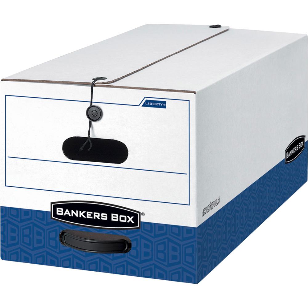 Bankers Box Liberty 24" Letter File Storage Boxes - Internal Dimensions: 12" Width x 24" Depth x 10" Height - External Dimensions: 12.3" Width x 24.1" Depth x 10.8" Height - Media Size Supported: Lett. Picture 1