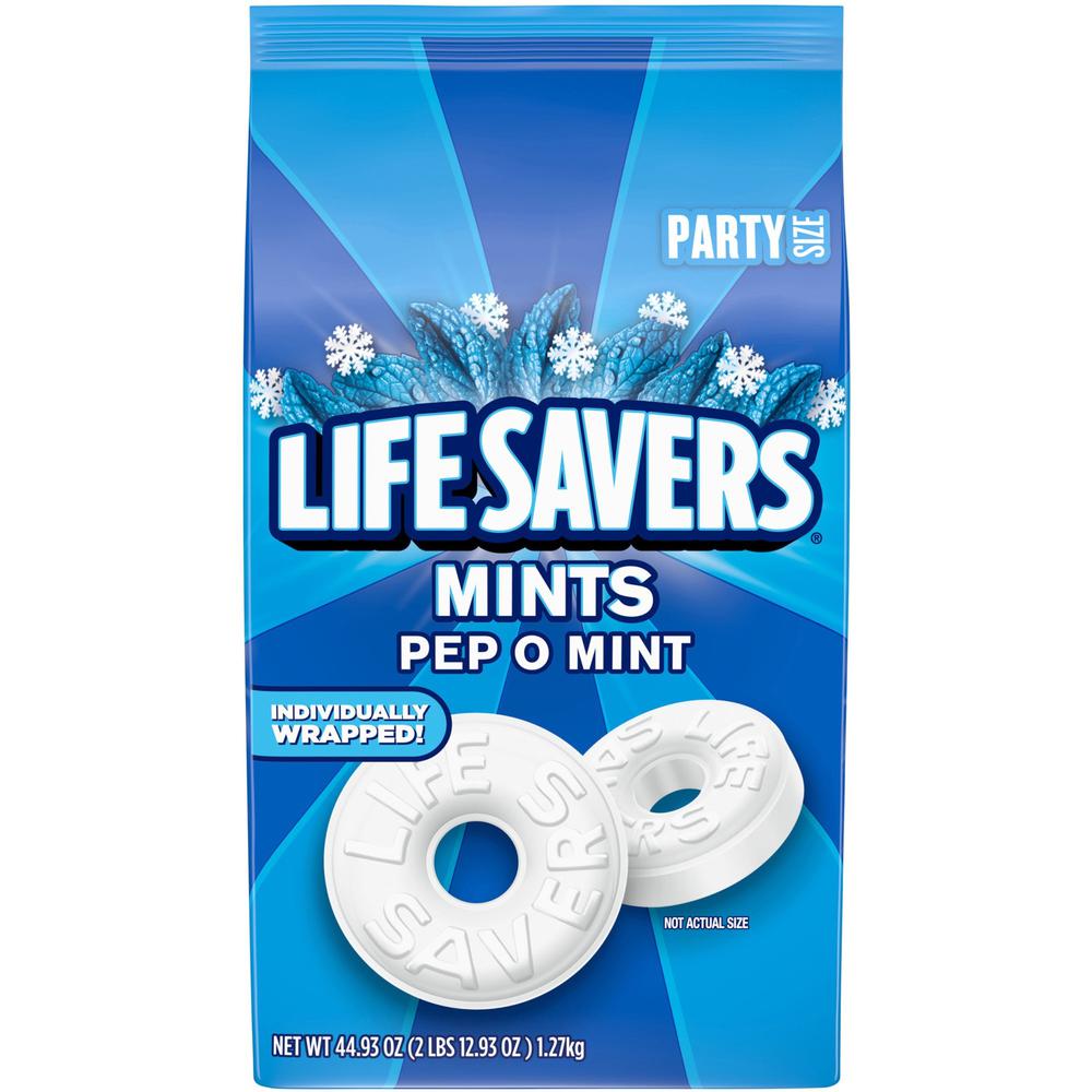 Life Savers Pep O Mint Hard Candy - Peppermint - Individually Wrapped - 2.81 lb - 1 Each. Picture 1