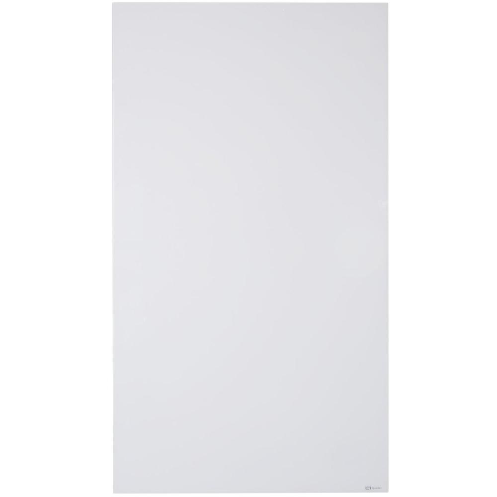 Quartet InvisaMount Vertical Glass Dry-Erase Board - 42x72 - 72" (6 ft) Width x 42" (3.5 ft) Height - White Glass Surface - Rectangle - Vertical - Magnetic - 1 Each. Picture 1