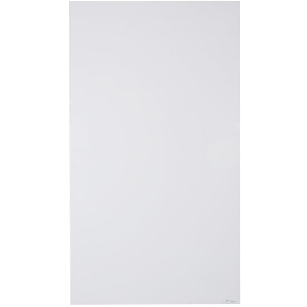 Quartet InvisaMount Vertical Glass Dry-Erase Board - 48x85 - 85" (7.1 ft) Width x 48" (4 ft) Height - White Glass Surface - Rectangle - Vertical - Magnetic - 1 Each. Picture 1