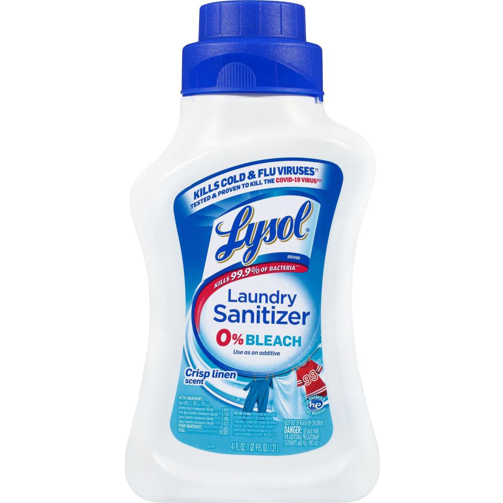 Lysol Linen Laundry Sanitizer - 41 fl oz (1.3 quart) - Crisp Linen ScentBottle - 1 Each - Disinfectant, Bleach-free - Multi. Picture 1
