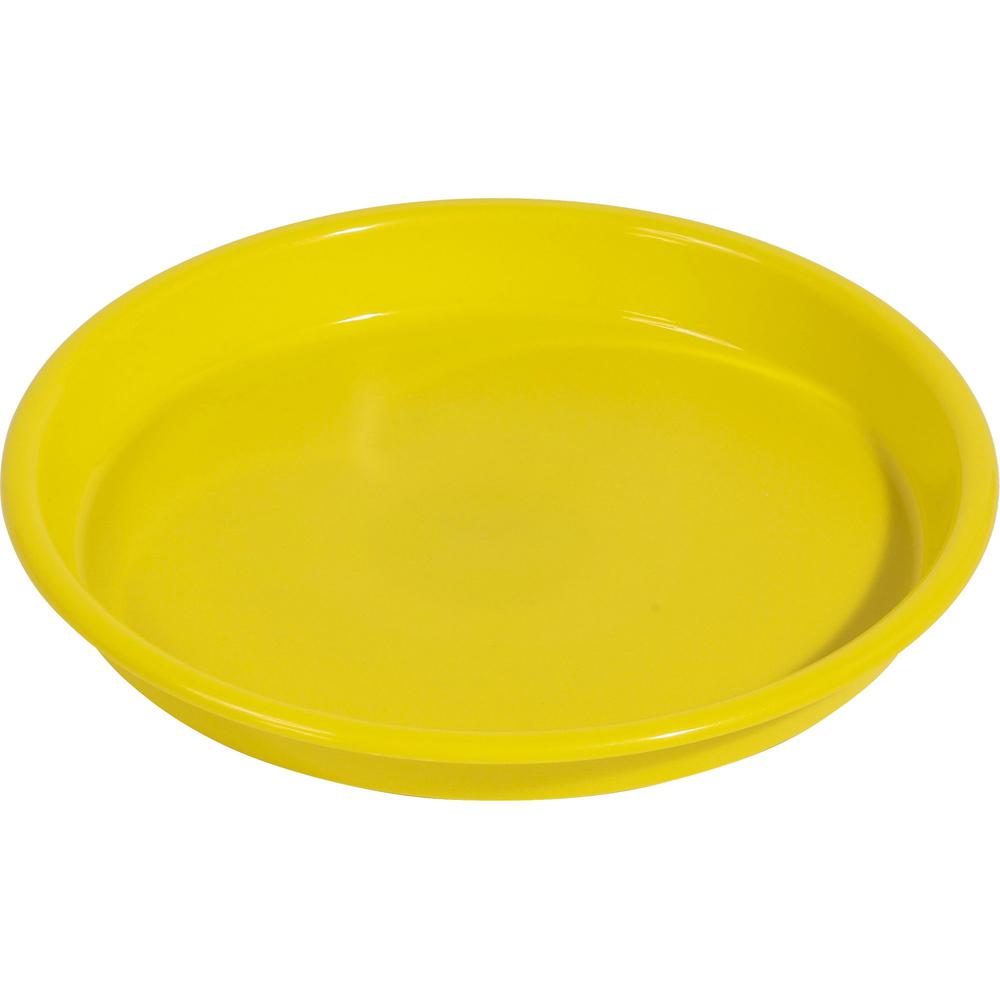 Deflecto Kids Antimicrobial Round Craft Tray - Accessories, Art, Craft - 1.61"Height x 13.07"Width x 13.07"Depth - 1 Each - Yellow - Polypropylene. Picture 1