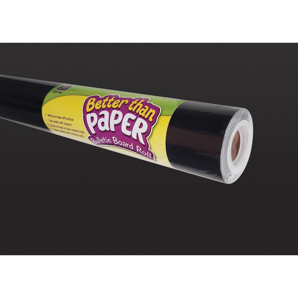 Teacher Created Resources Bulletin Board Roll - Bulletin Board, Poster, Student - 12 ftHeight x 48"Width - 1 Roll - Black - Fabric. Picture 1