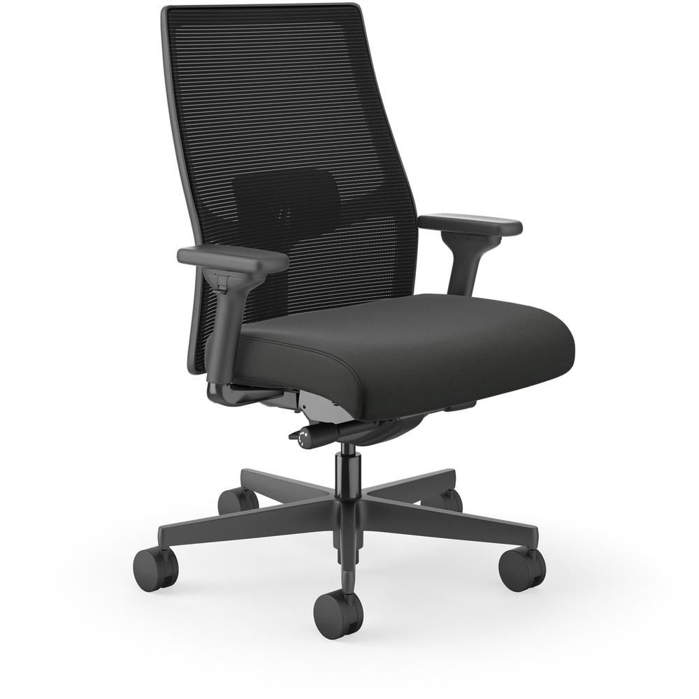 HON Ignition 2.0 Black 4-Way Stretch Mesh Back and Seat Task Chair, Supports Up to 300 Pound
