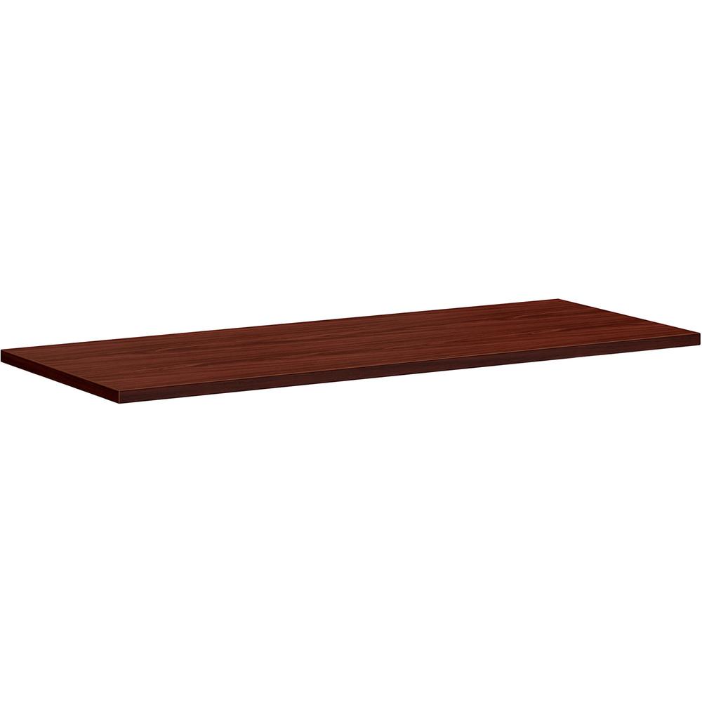 HON Motivate Tabletop - 1.1" Top, 60" x 24" - Mahogany Table Top - Durable - For Office. Picture 1