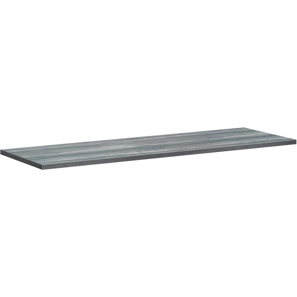 HON Motivate Tabletop - 1.1" Top, 72" x 24" - Sterling Ash Table Top - Durable - For Office. Picture 1