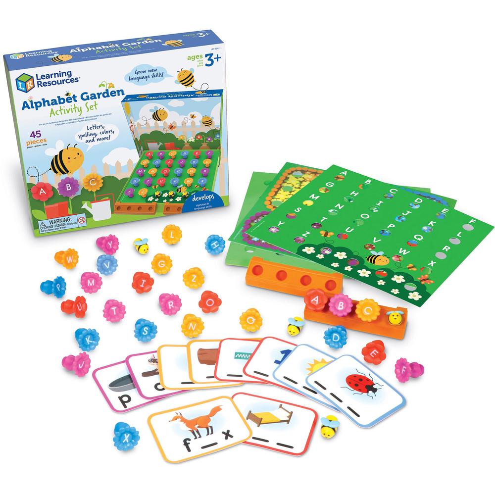 Learning Resources Alphabet Garden Activity Set - Theme/Subject: Early Learning - Skill Learning: Letter Recognition, Alphabet, Sorting, Color, Sound, Letter Matching, Spelling - 3-7 Year - 1 Each. Picture 1