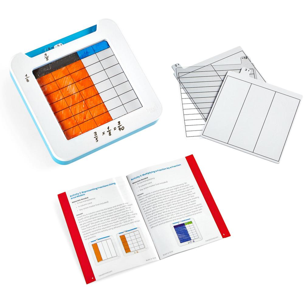 Learning Resources Hand2Mind Math Grid Activity Set - Skill Learning: Mathematics, Fraction, Graphing, Decimal, Operation, Problem Solving - 1 Each. Picture 1