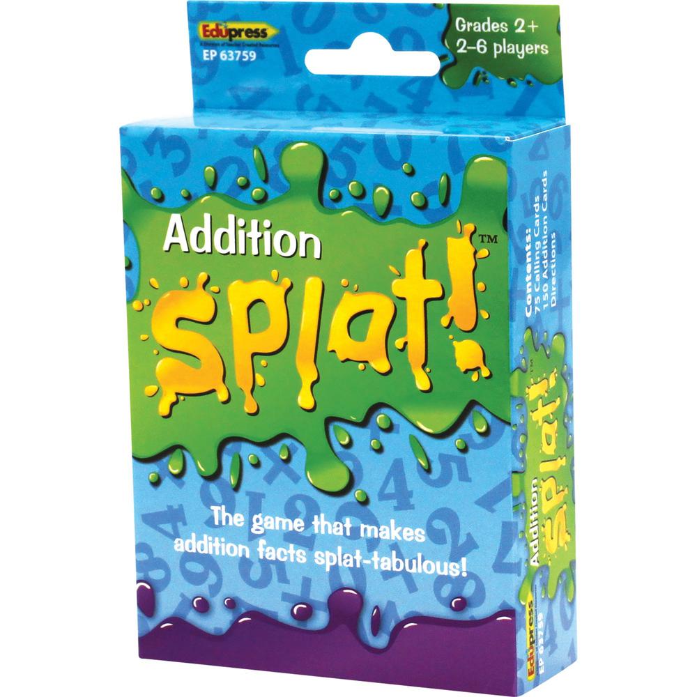 Teacher Created Resources Math Splat Addition Game - Educational - 2 to 6 Players - 1 Each. Picture 1