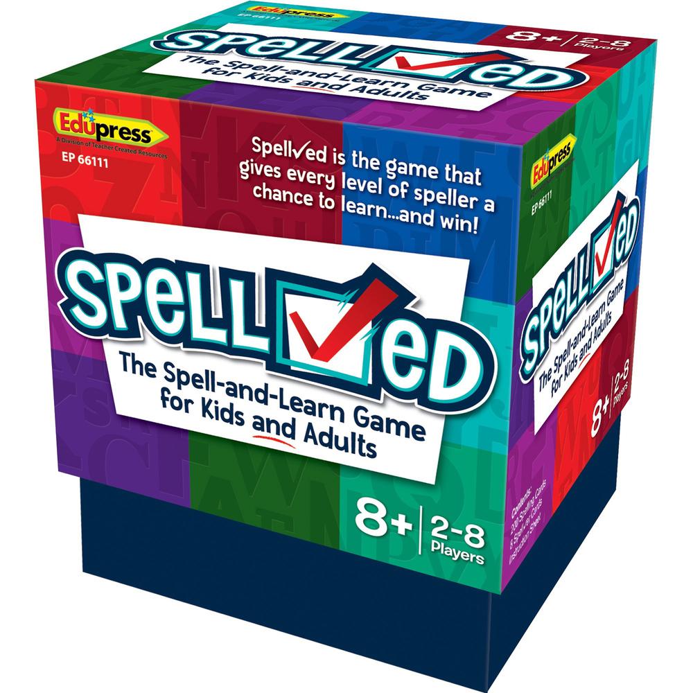 Teacher Created Resources SpellChecked Card Game - Educational - 2 to 8 Players - 1 Each. Picture 1