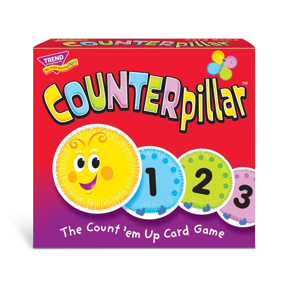 Trend COUNTERpillar Card Game - Math - 1 to 4 Players - 1 Each. Picture 1