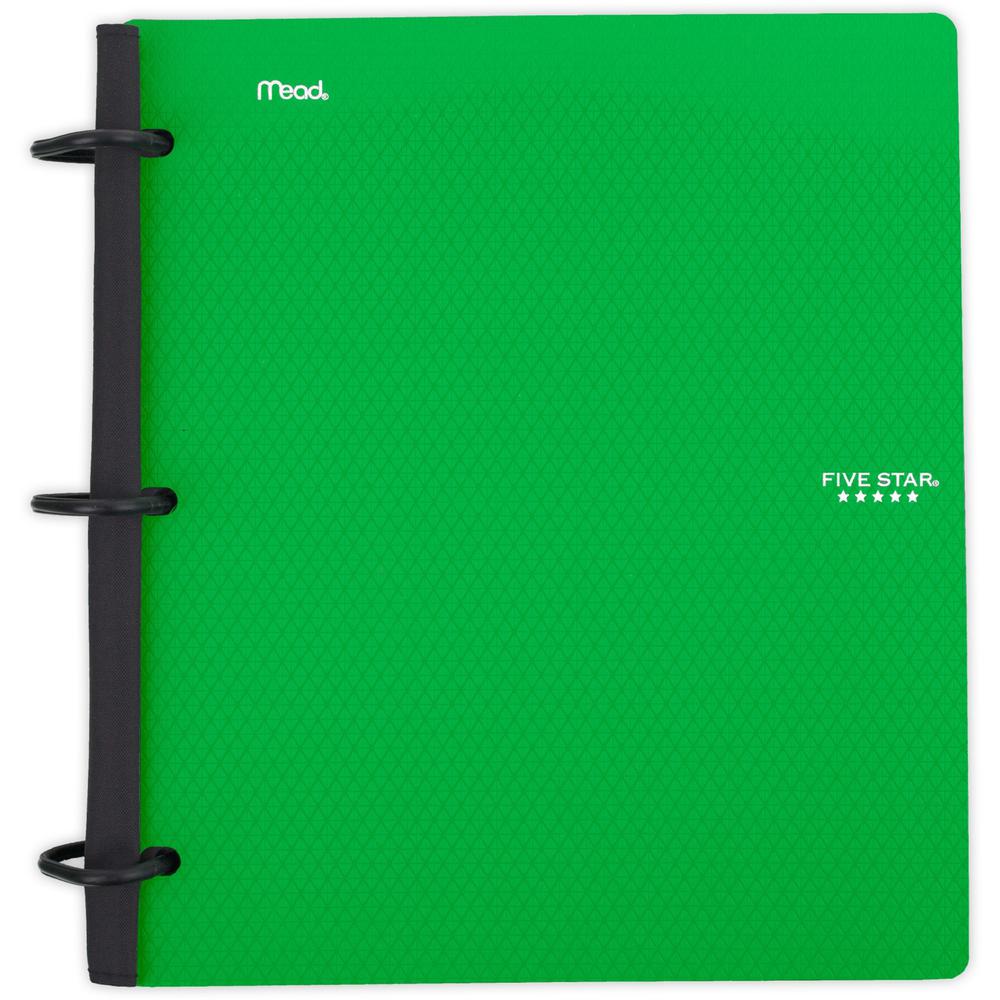 Mead Five Star Flex Hybrid NoteBinder - 1" Binder Capacity - 200 Sheet Capacity - 2 Pocket(s) - 5 Divider(s) - Plastic - Multi-colored - TechLock Ring, Durable, Foldable - 1 Each. Picture 1