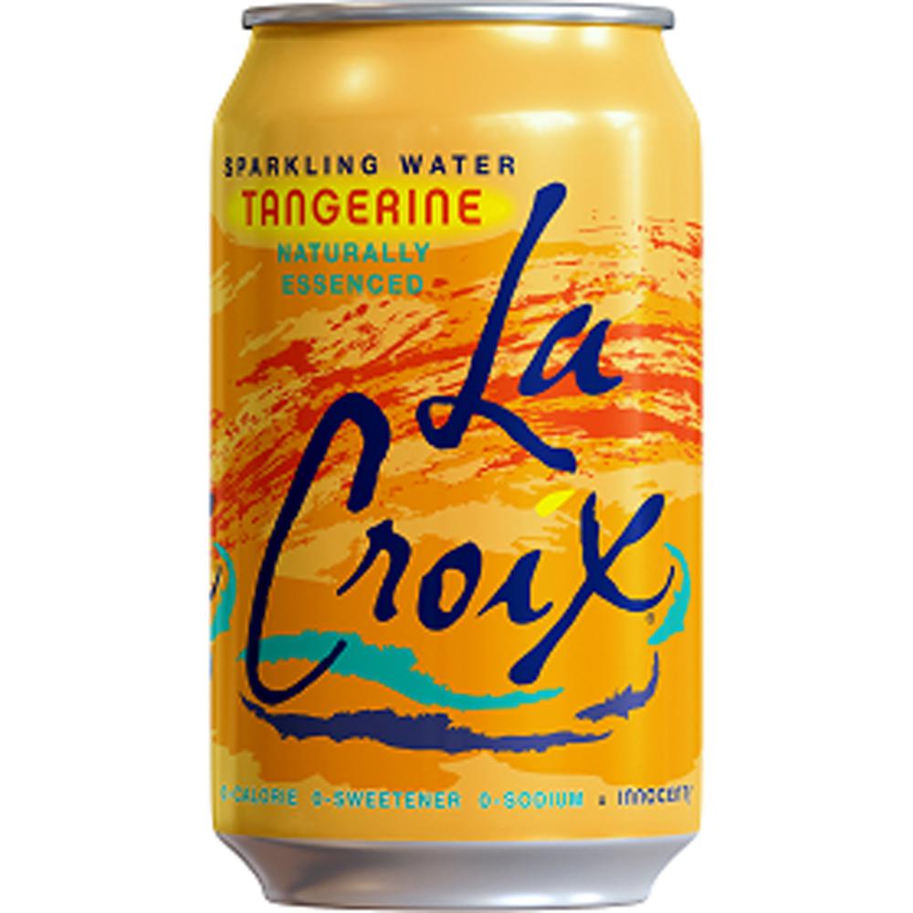 LaCroix Tangerine Flavored Sparkling Water - Ready-to-Drink - 12 fl oz (355 mL) - 2 / Carton / Can. Picture 1