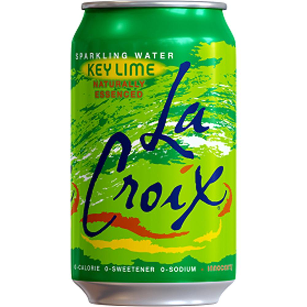 LaCroix Key Lime Flavored Sparkling Water - Ready-to-Drink - 12 fl oz (355 mL) - 2 / Carton / Can. Picture 1