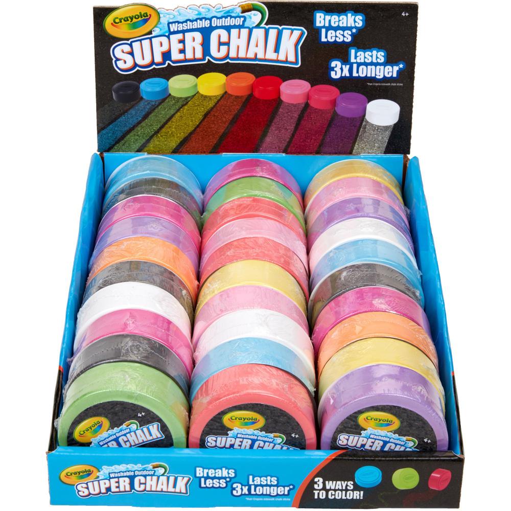 Crayola Outdoor Super Chalk - Assorted - 30 / Set. Picture 1