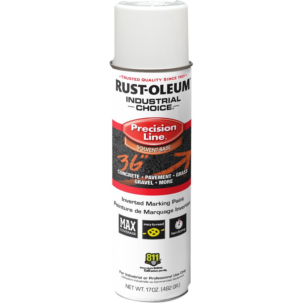 Rust-Oleum Industrial Choice Marking Spray Paint - Aerosol - 17 fl oz - 1 Each - White. Picture 1