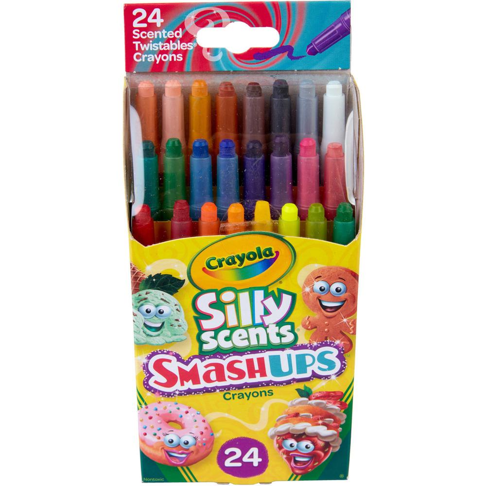 Crayola Silly Scents Mini Twistables Crayons - Orange, Gold - 24 / Pack. Picture 1