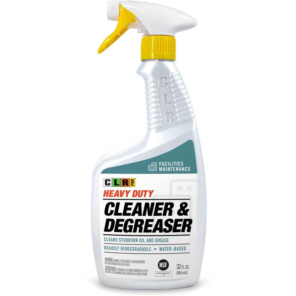 CLR Pro Heavy Duty Cleaner & Degreaser - 32 fl oz (1 quart) - Surfactant Scent - 1 Bottle - Water Based, Solvent-free, Heavy Duty, Non-abrasive, Petroleum Free - White. Picture 1