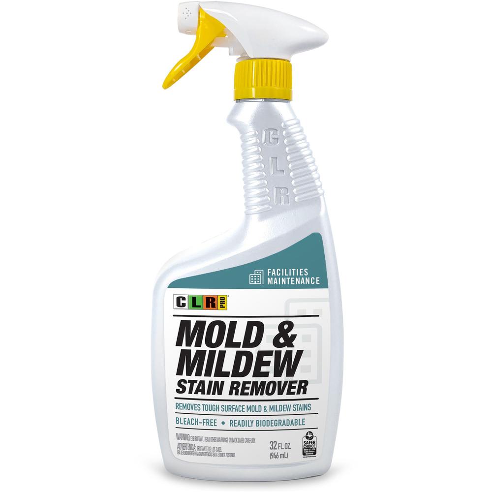 CLR Pro Mold & Mildew Stain Remover - 32 fl oz (1 quart) - Surfactant Scent - 1 Bottle - Bleach-free - White. Picture 1